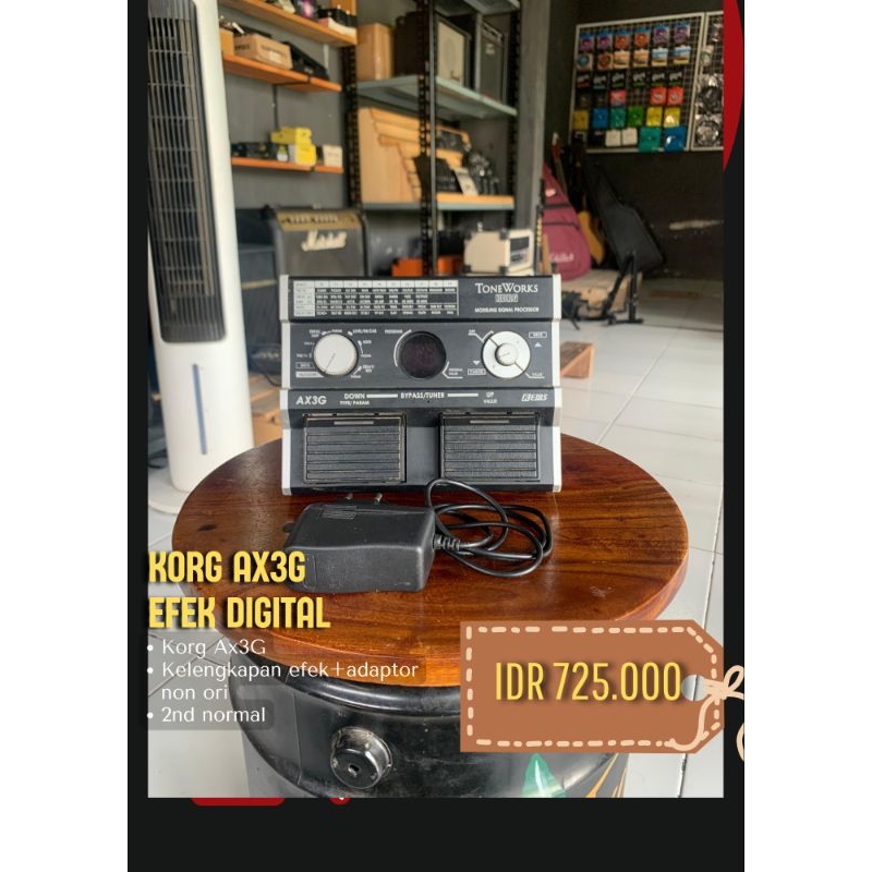 korg ax3 efek gitar digital  plus admin 7.5%