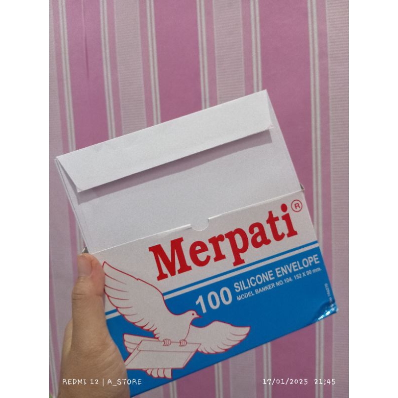 

Amplop putih isi 100 lembar/amplop merpati putih isi 100 lembar/amplop merpati no 104