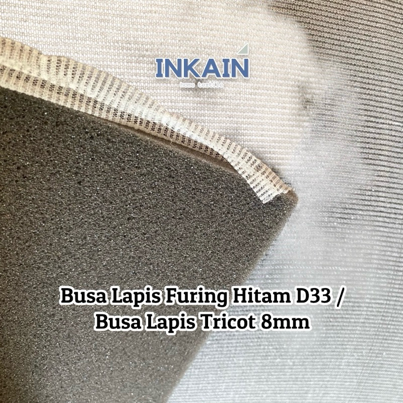 Busa Lapis Tricot Hitam D33 / Busa Lapis Furing 8mm