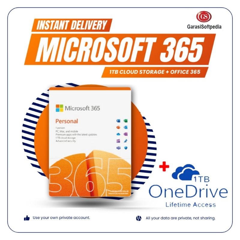 Microsoft Office 365 Pro Plus Include OneDrive 1 TB