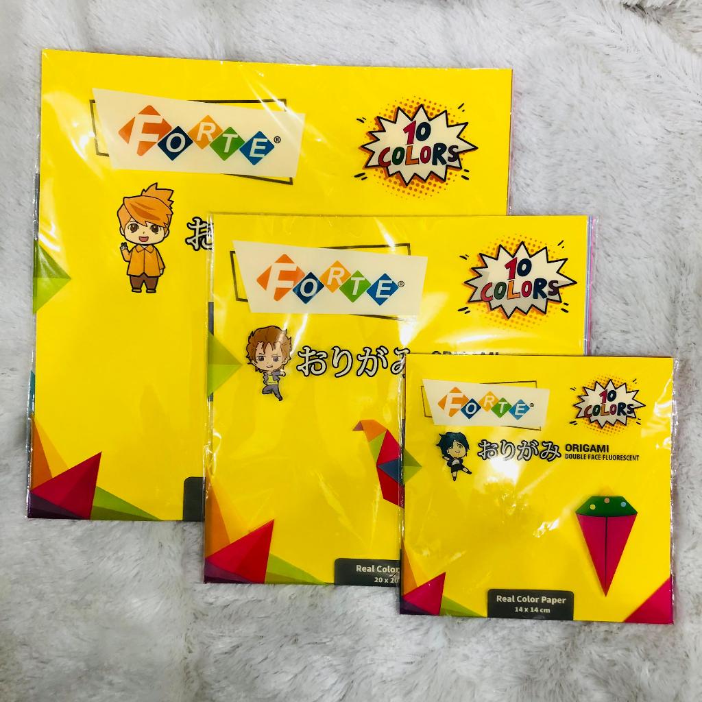 

Kertas Origami Merk Forte Warna Warni Ukuran 14x14, 20x20, dan 25x25