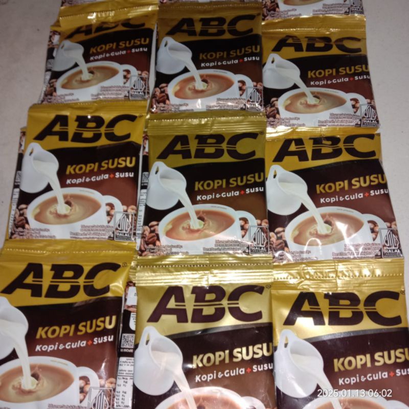 

kopi ABC susu 1 renceng ( 10 x 30 gr )