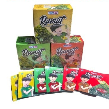 

Rans Rumut Nori Si Aa @4gr (1 BOX 12PCS) RUMPUT LAUT PANGGANG DAN GORENG