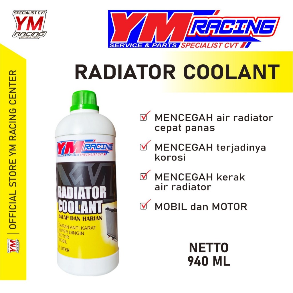 AIR RADIATOR COOLANT 940 ML / AIR RADIATOR ANTIFREEZE + COOLANT ( PENDINGIN RADIATOR ) AIR COOLANT -