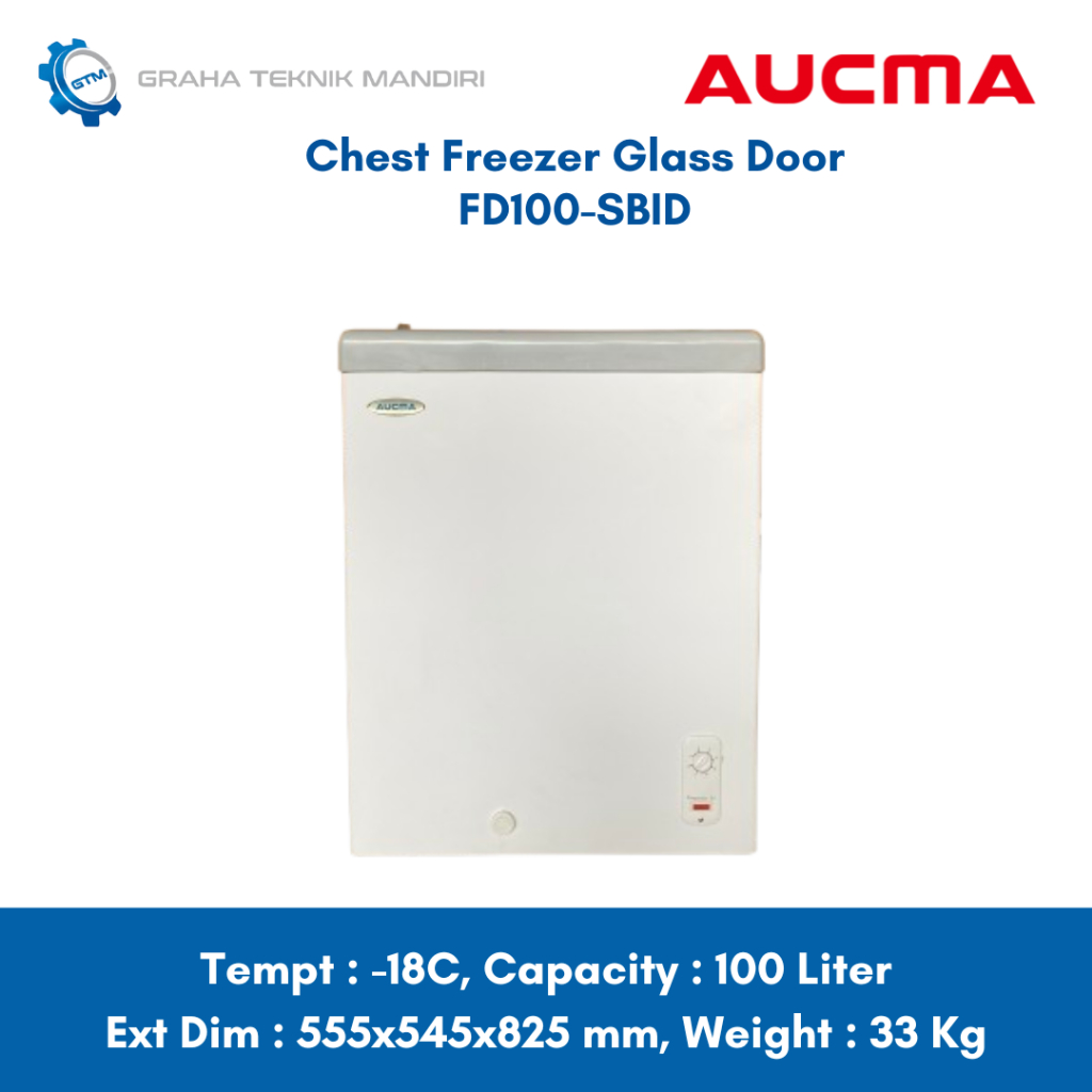 Aucma Chest Freezer 100 Liter FD100-SBID