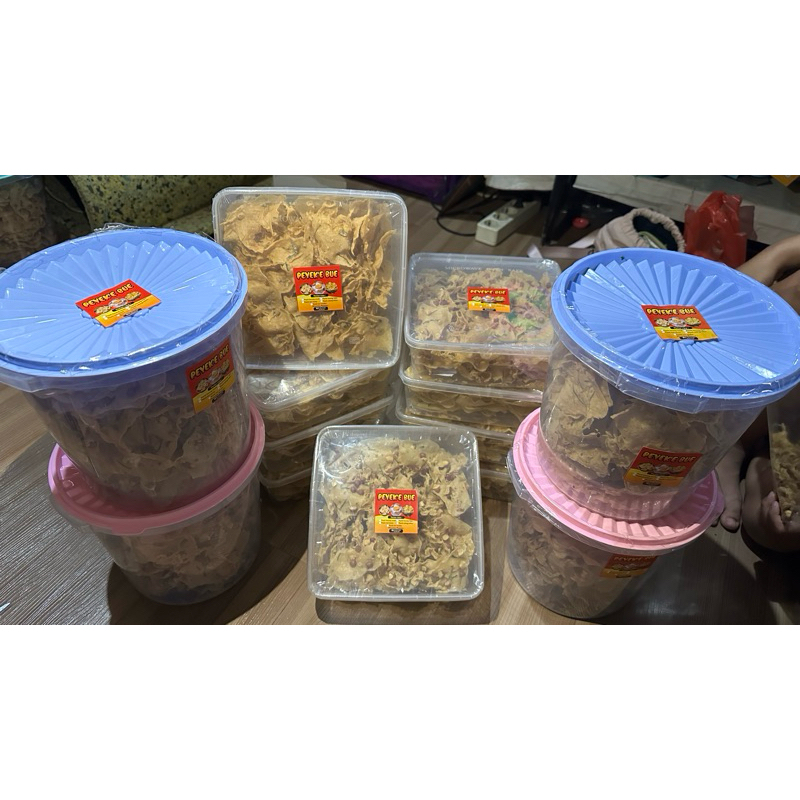 

Peyek'e bue varian KACANG TANAH 500gr toples besar