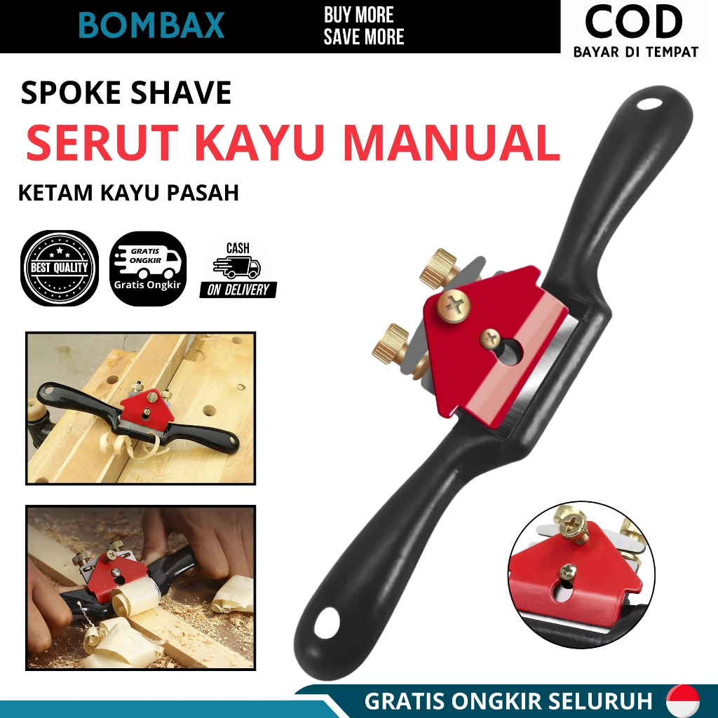 Alat Ketam Serut Kayu Manual Spoke Shave Mini Ketam Mini Raut Kayu