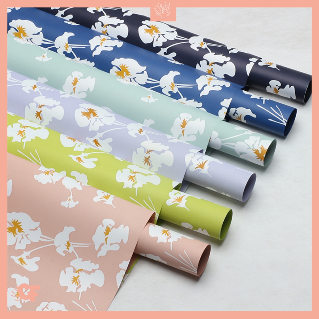 

20 LEMBAR Kertas Buket Bunga Motif Daisy Buket Bunga Flower Wrapping Cellophane KB6163