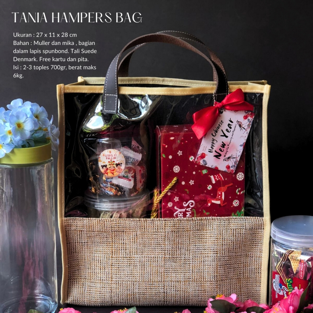 

Limitless - TANIA HAMPERS BAG Bahan Muller Premium / Tas Bingkisan Toples Kado Lebaran Idul Fitri / Tas Ulang Tahun / Handbag Natal Imlek Premium Kekinian / Tas Mukena / Tas Tarawih Syukuran