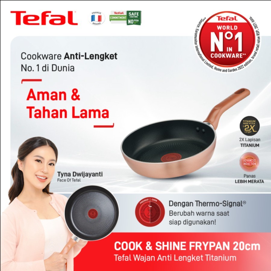 Tefal Cook & Shine Frypan 20cm