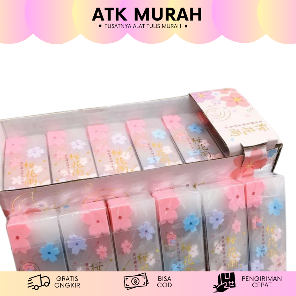 

PENGHAPUS JOYKO ERASER ER 121 PENCIL ERASER WARNA PASTEL BUNGA SAKURA ALAT TULIS SEKOLAH MURAH TERJANGKAU