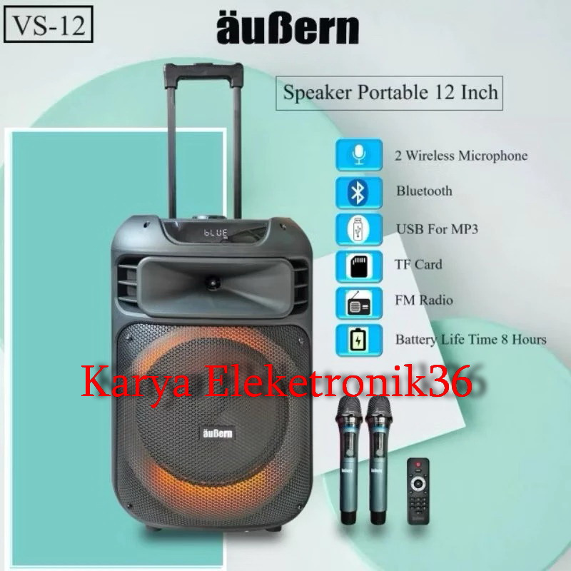 Aubern Professional Portable Speaker System VS12 / VS 12 / VS-12  Original Aubern