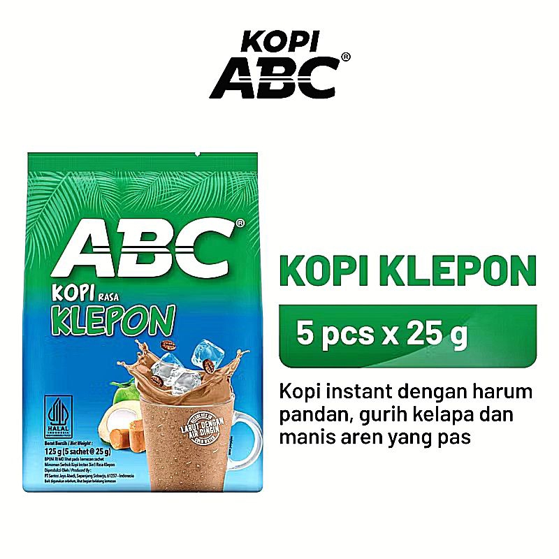 

BARU!! ABC Kopi Rasa Klepon 5 x @25gr