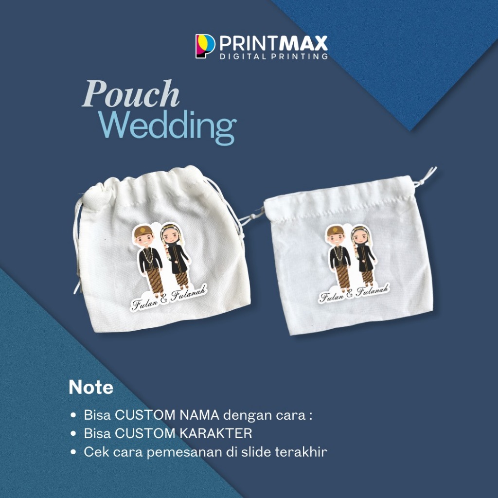 ISI 50pcs Souvenir Pouch Pernikahan Custom / Souvenir Custom Pernikahan / Souvenir Pernikahan / Souv