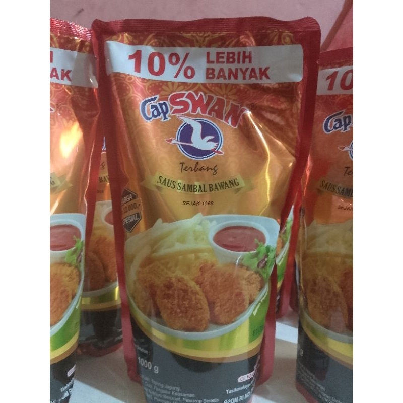 

Saos Sambal Swan 1KG isi lebih banyak extra 10% . saos dimsum snack