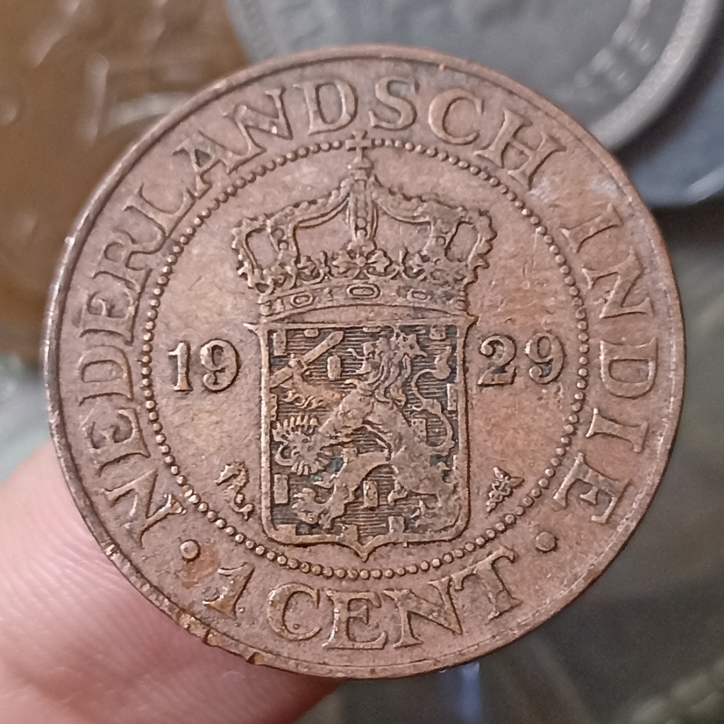 Koin Kuno  Indonesia Netherlands East Indies 1 Cent Tahun 1929