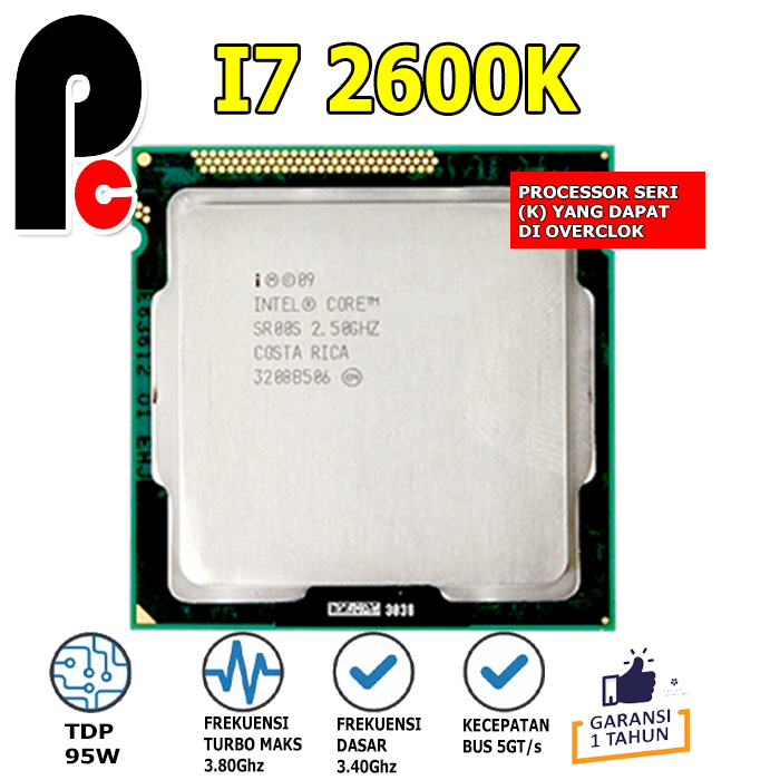 Intel Core Processor i7 2600K LGA1155