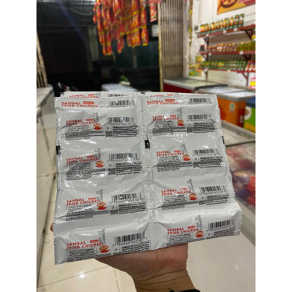 

Saos Sambal Fried Chicken | Saos Sachet Indofood - 1 renteng Isi 24 pcs