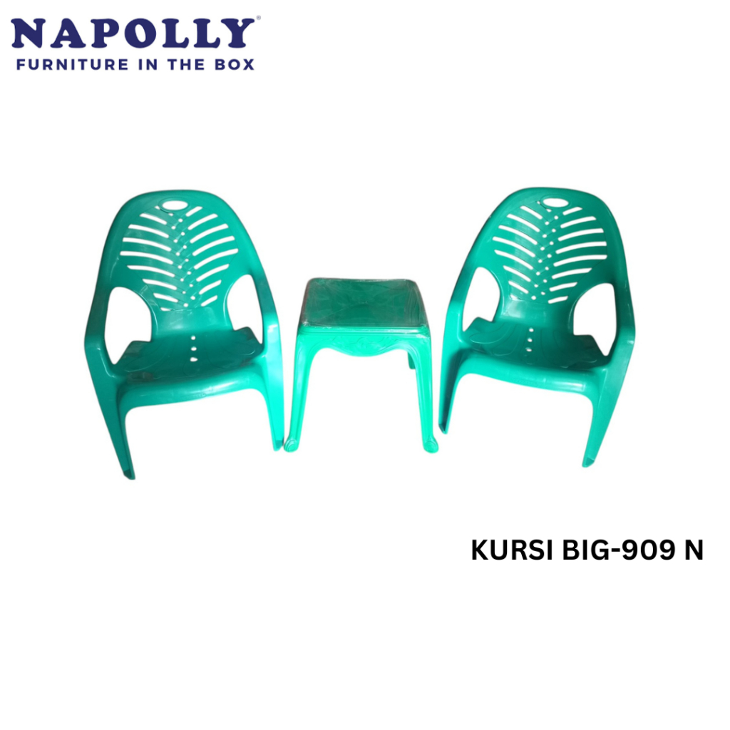 PROMO Satu set Kursi teras napolly BIG 909-N/Kursi Teras Depan Rumah/Kursi Santai/Kursi Taman