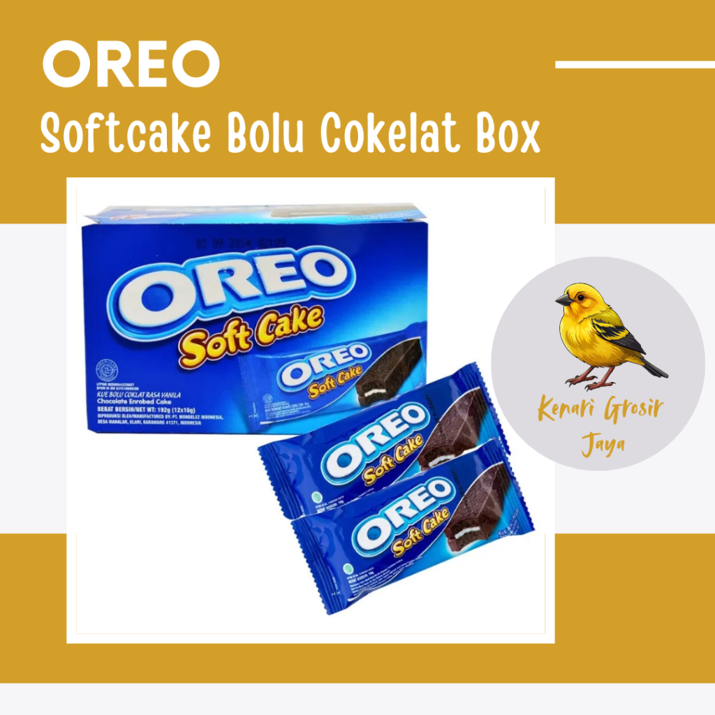 

Oreo Softcake Bolu Cokelat Lembut 16 Gram x 12 Pcs