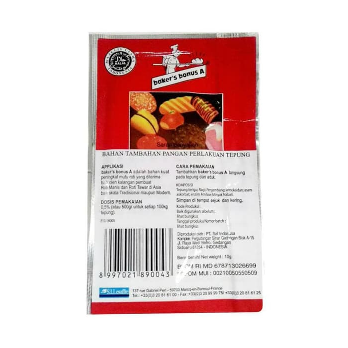 Baker Bonus A Bread Improver Sachet 10 Gr