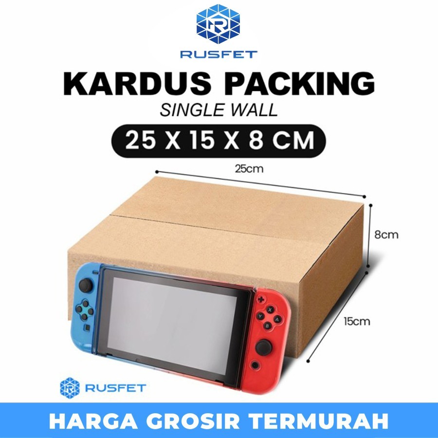 

KARDUS PACKING KARTON BOX 25x15x8cm Dus Kotak Packaging Polos tebal