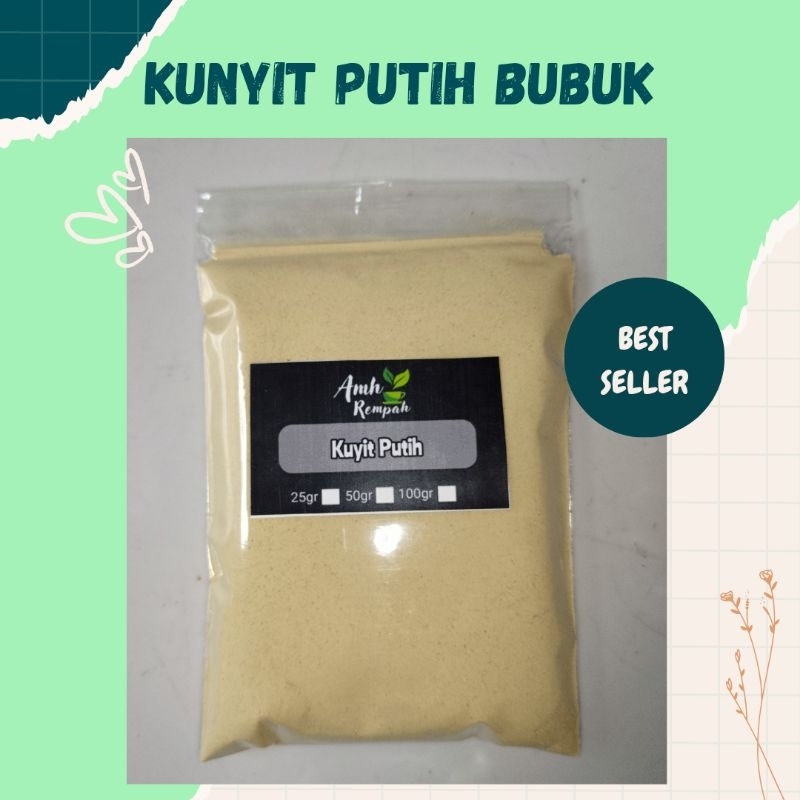 

Kunyit Putih Bubuk, Kunir Putih Bubuk Murni 100gram