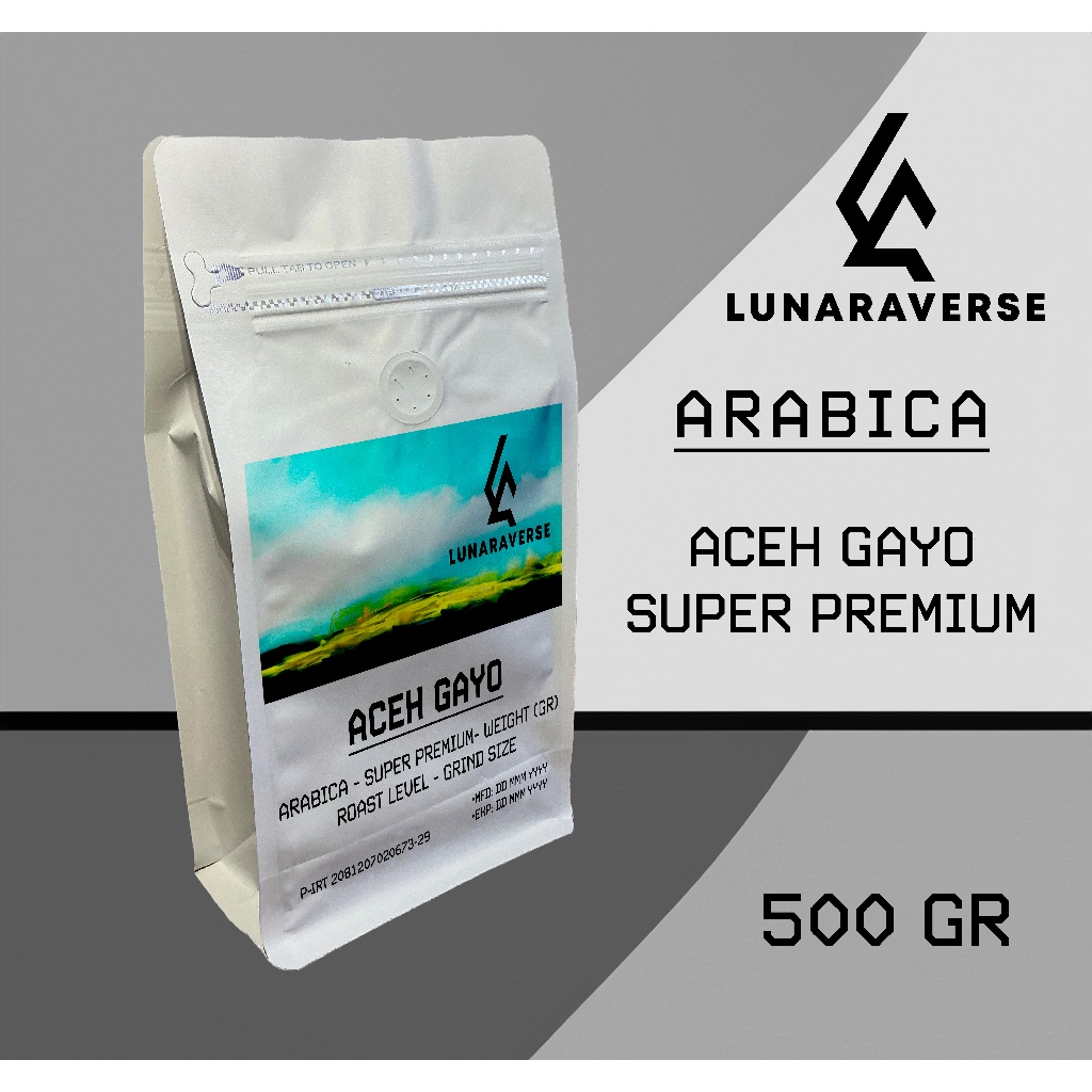 

Lunaraverse Kopi Super Premium Arabica Aceh Gayo 500 Gr