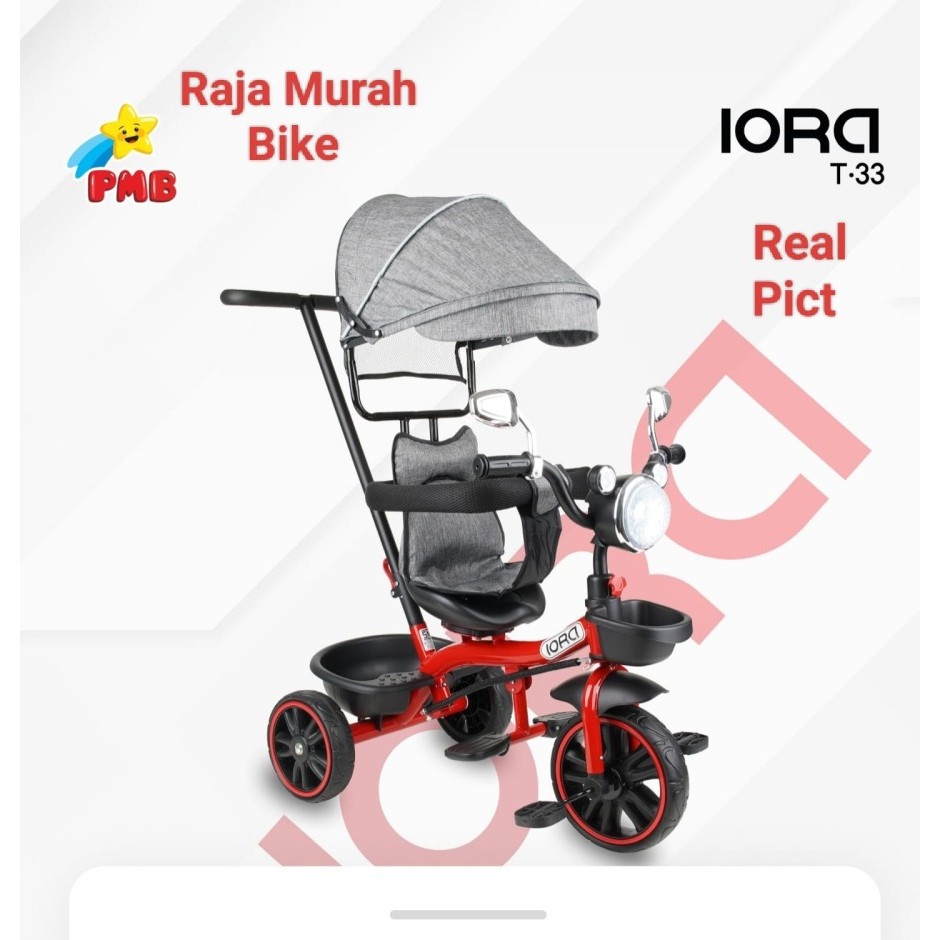 Sepeda Anak Roda Tiga Pmb Iora T33 Pmb Sepeda Roda Tiga Stroller Iora T33 Pmb