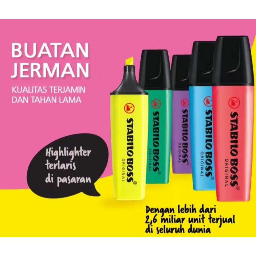 

STABILO BOSS ORIGINAL Deskset 23's, Best Seller Set of 5 & 6 Free Pen 68 Highlighter Marker Spidol Warna Warni Pastel Neon Stationery Alat Tulis