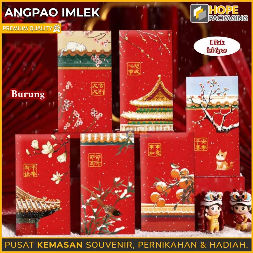 

[Harga 1 pack] Angpao Imlek / Angpao Chinese new year / Angpao Motif Lucu / Angpao Panjang Imlek