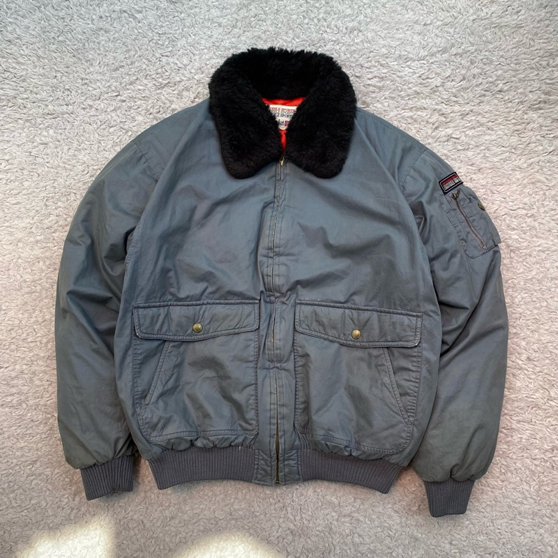 VINTAGE JACKET CROCODILE - DUCK CANVAS GOOSE DOWN - jaket vintage bulu angsa - detroit jacket - jake