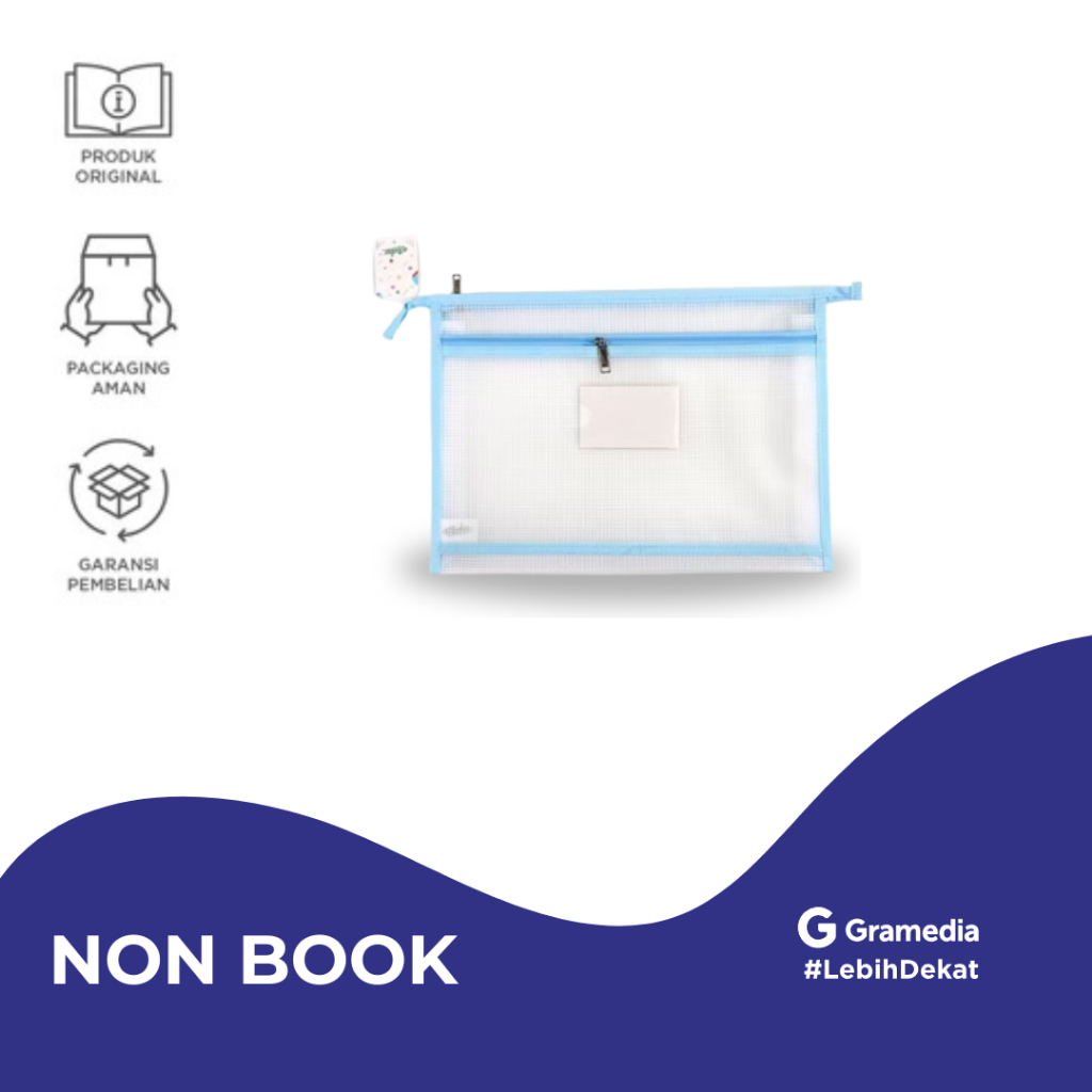 

Zipper Pocket Estudee Double Layer A4 Light Blue Eszp232 - Gramedia Jember