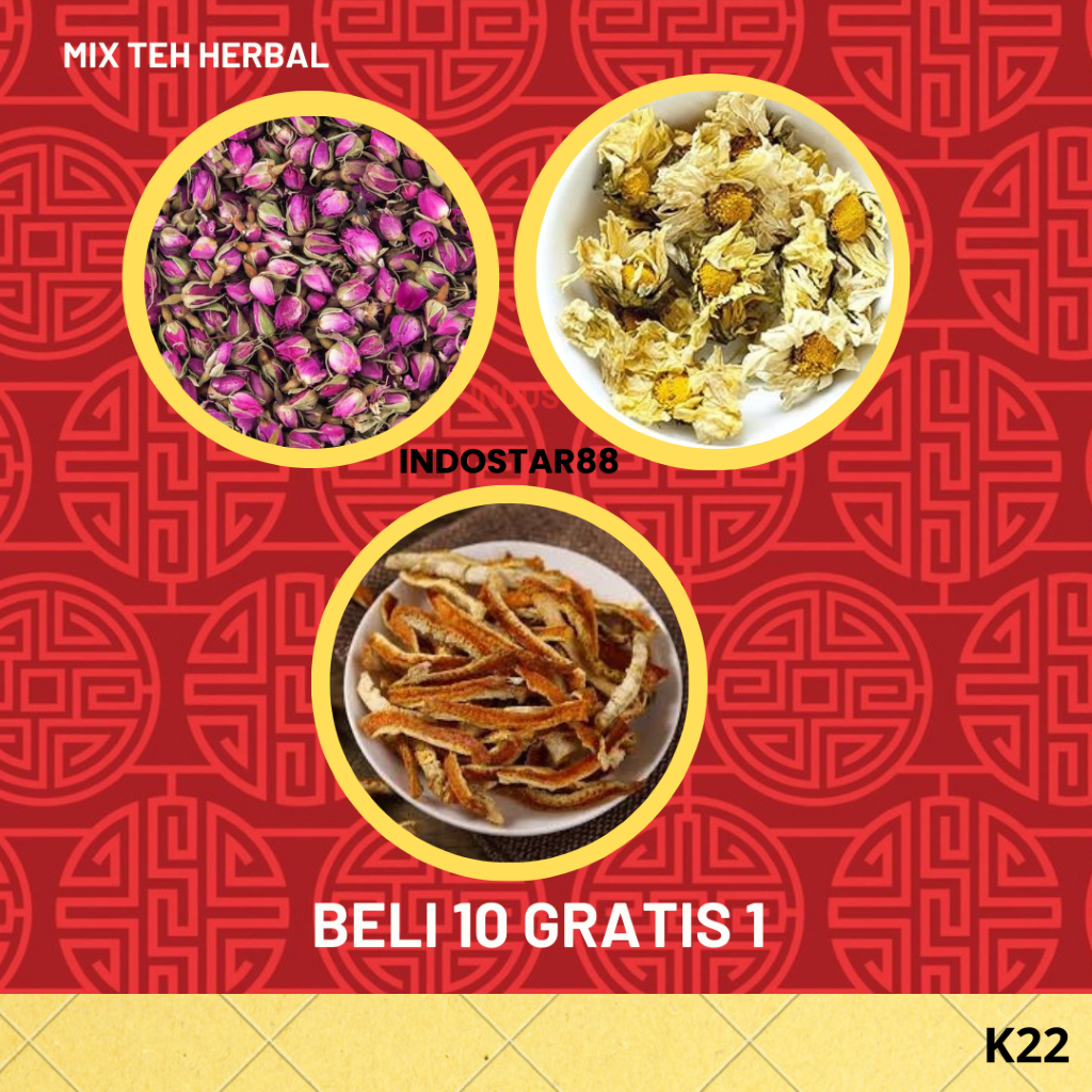 

Teh Herbal Mix Chrysanthemum Kulit Jeruk Rose Import Berkualitas