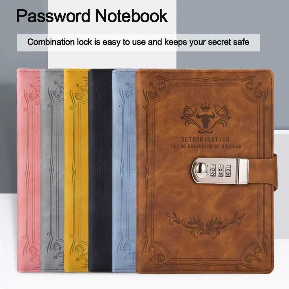 

Buku Diari Diary Book Journal Catatan Notebook Cover Kulit with Lock A5