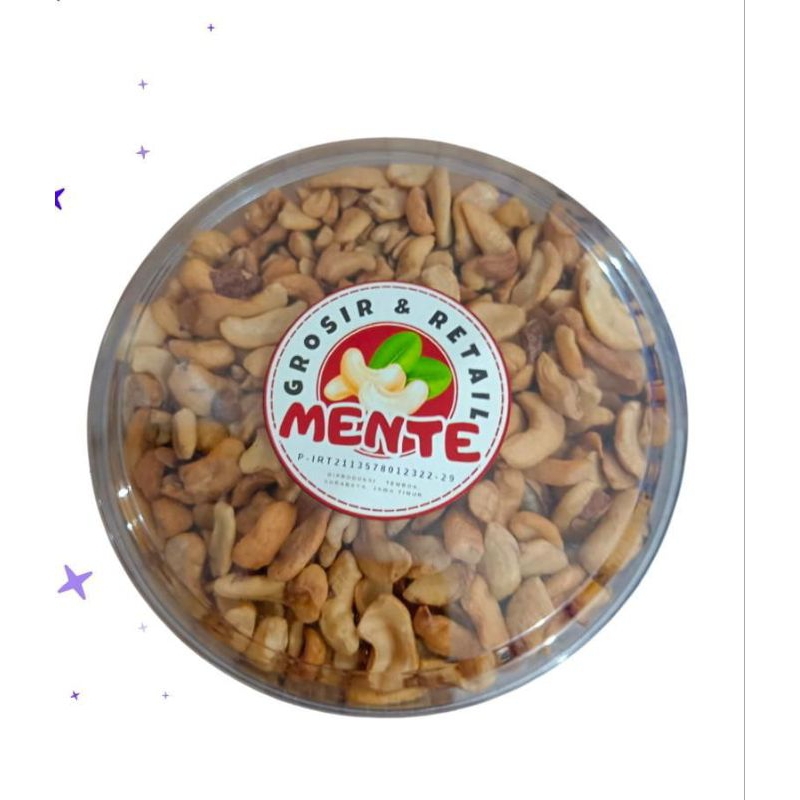

Kacang mente belah kemasan toples 250gr