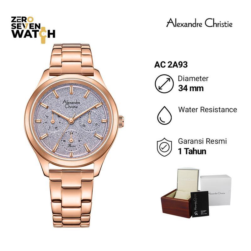 Jam Tangan Wanita Alexandre Christie AC 2A93 AC2A93 Original Stainless