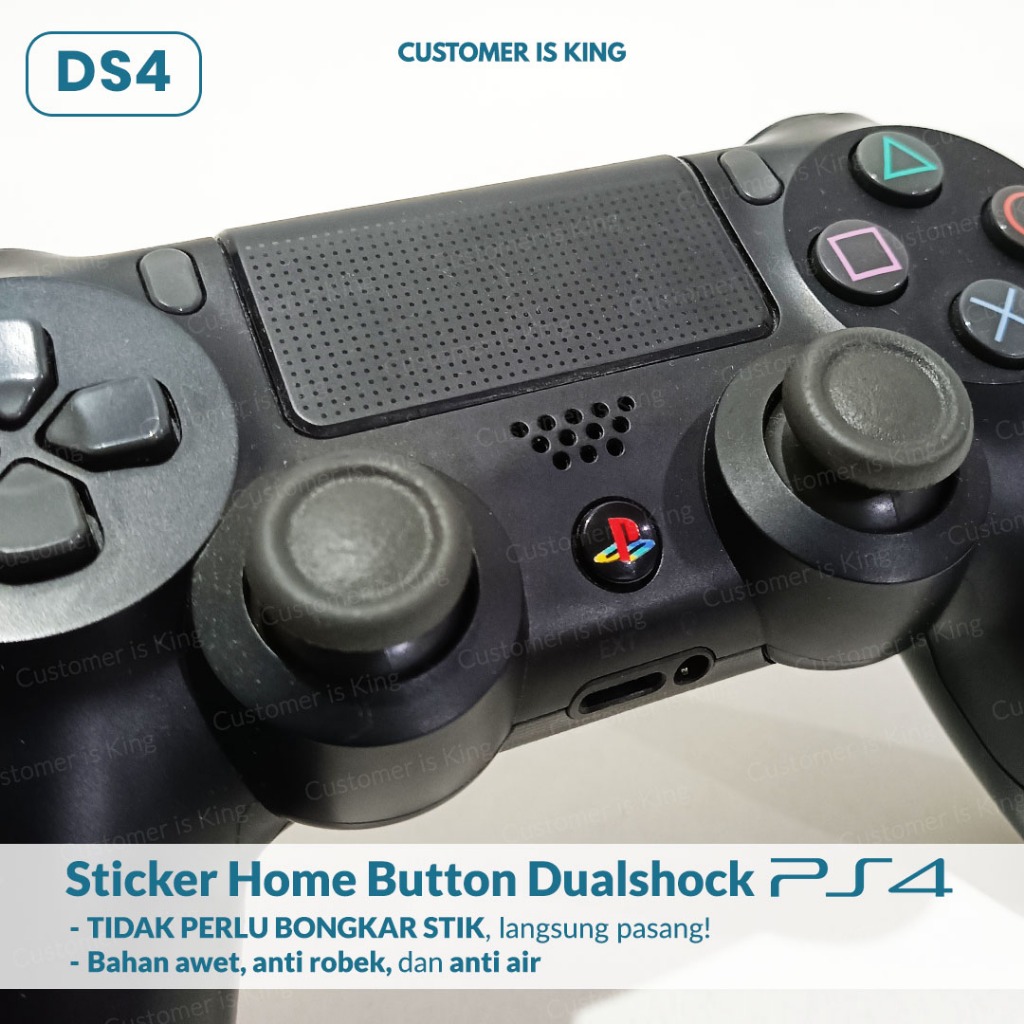 

Stiker Sticker Home Button Dualshock Stik PS4 DS4 Logo Playstation Classic