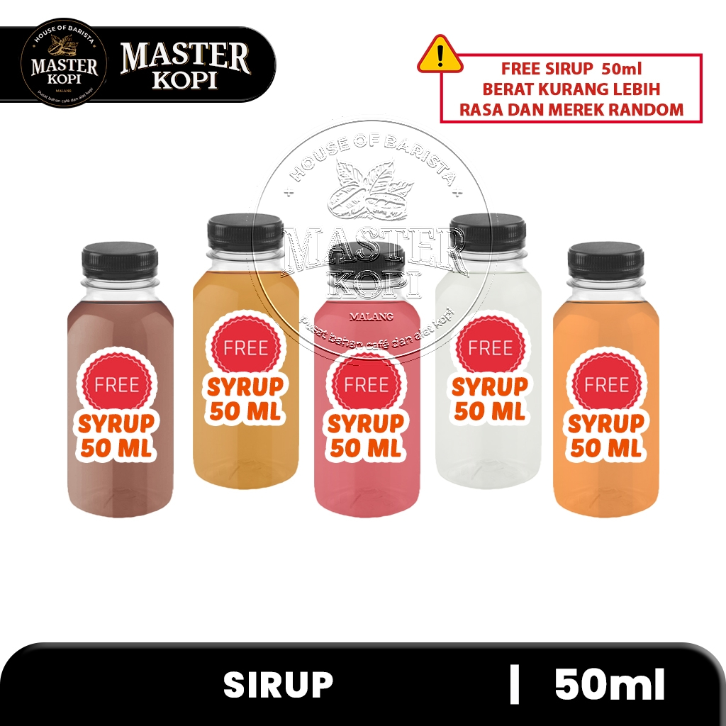 

FREE SYRUP 50ML RASA DAN MERK RANDOM - TIDAK DIJUAL