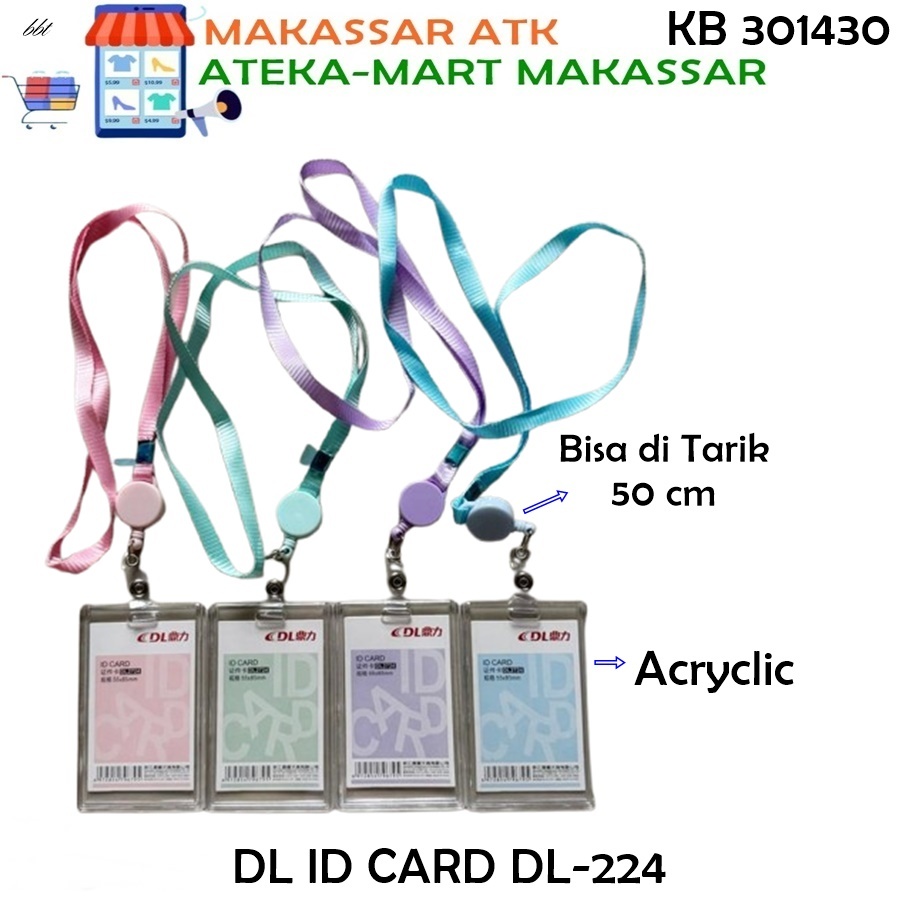 

[1PCS] DL TALI ID CARD YOYO + CARD ACRYLIC TRANS DL-2724