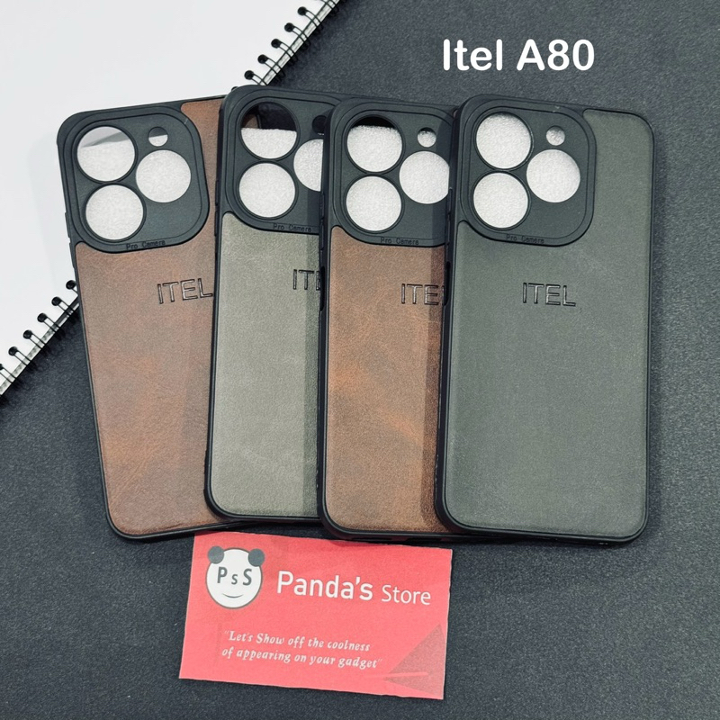Leather Case Itel A80 Softcase Kulit Elegan Casing Slim Fit