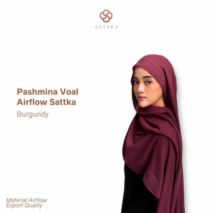 Pashmina Voal Airflow Sattka Basic Medan
