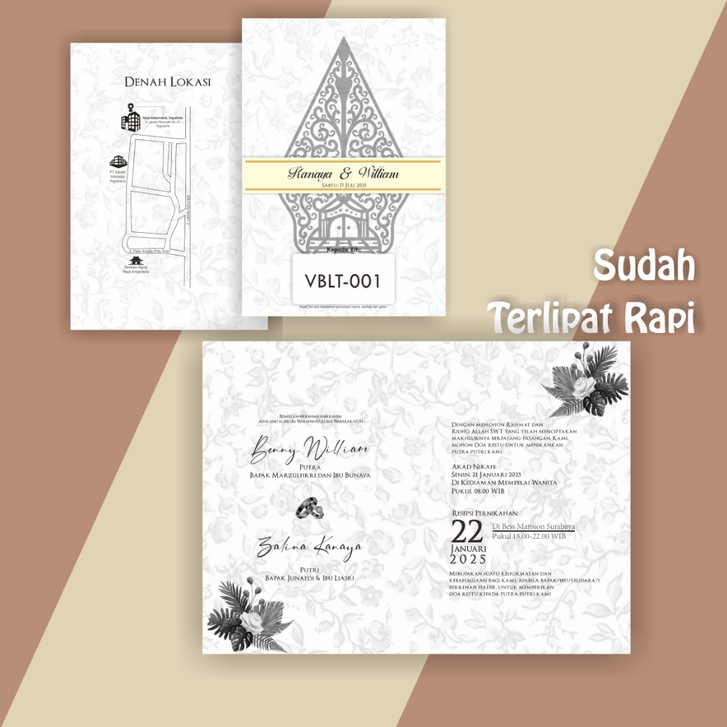 Undangan Custome Template, Undangan Pernikahan Murah, Undangan jadi, Undangan Cetak, Undangan Seri V