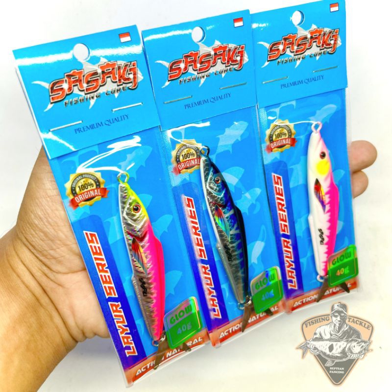 Lure Metal Jig Sasaki 40gram Layur Series Hight Quality