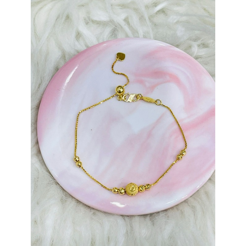 gelang serut variasi bola pasir merica emas asli kadar 875