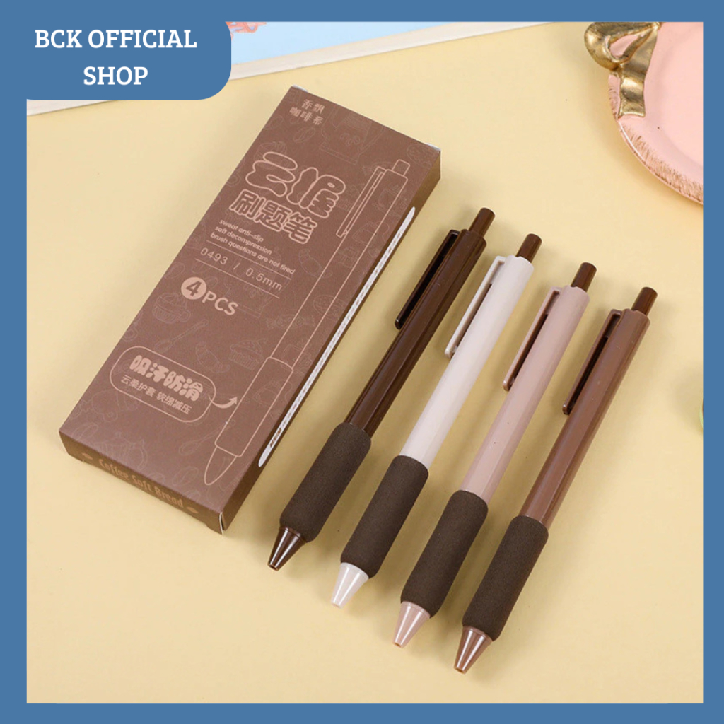 

BCK Set Pulpen Gel Pastel Colour Anti Slip Brown