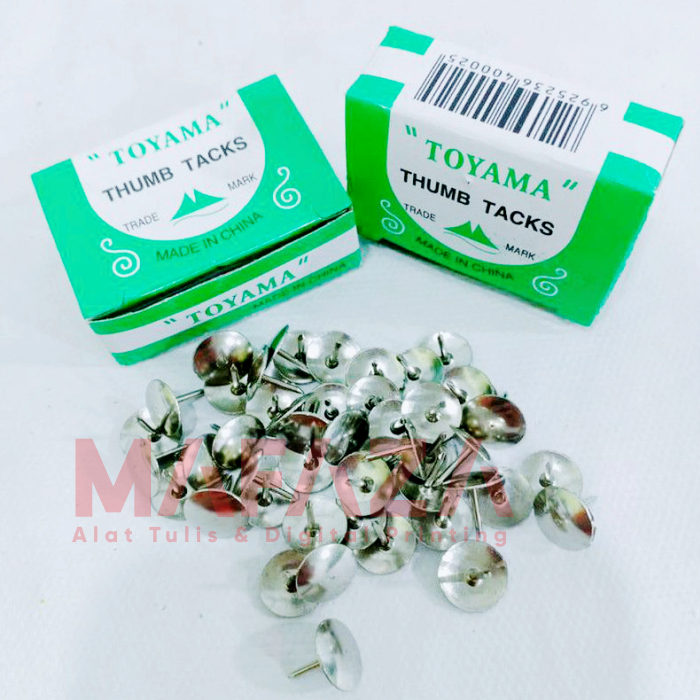 

1 Kotak] Paku Payung / Paku Tindis / Paku Tekan / Paku Becak / Thumb Tack