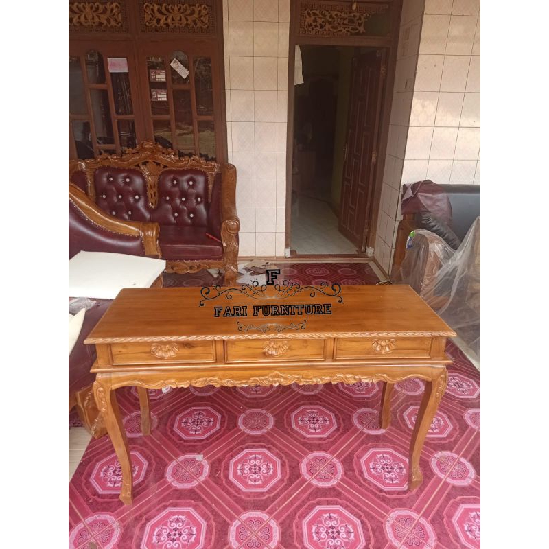 Meja Konsul 3 Laci Furniture Jepara