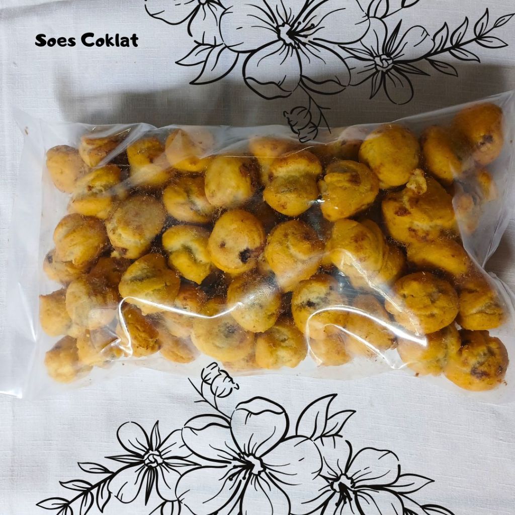 

Soes Kering Coklat/Kue Sus kering isi cokelat 250 gram