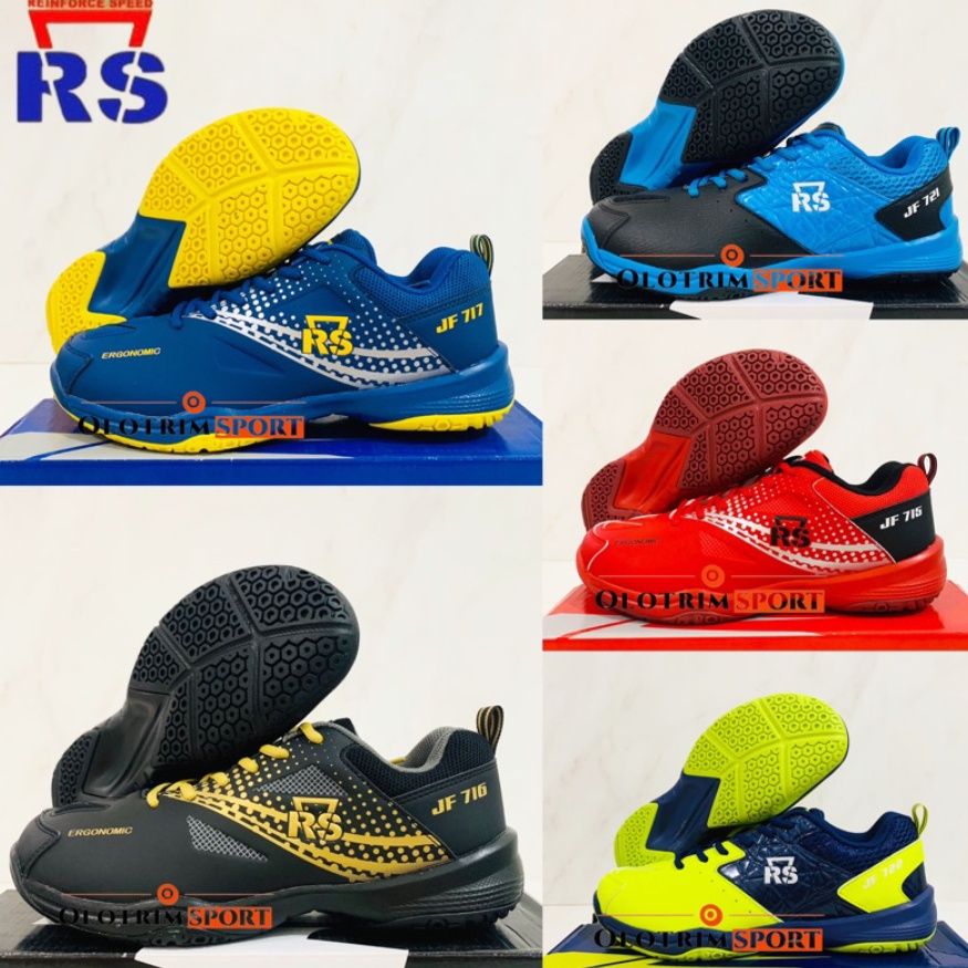 Terbagus Sepatu Badminton RS JF Jeffer 713 715 716 717 718 72 721 722 723 Original